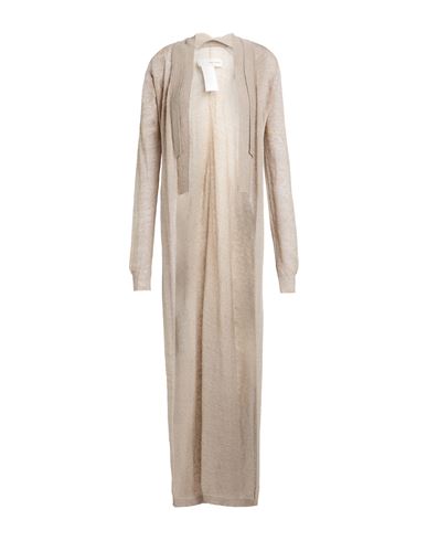 Shop Isabel Benenato Woman Cardigan Beige Size 8 Linen, Polyamide