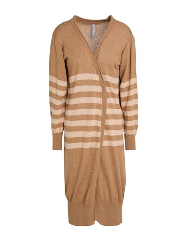 Shop Cristina Gavioli Woman Cardigan Brown Size S Acrylic, Wool, Viscose