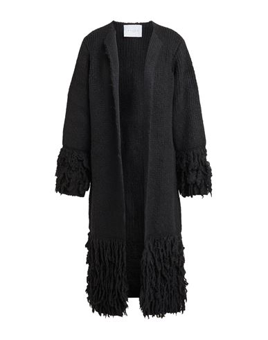 Gaelle Paris Gaëlle Paris Woman Cardigan Black Size 1 Acrylic, Polyamide, Viscose, Wool In Black