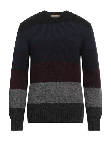 Nuur Man Sweater Charcoal Size 42 Baby Alpaca Wool, Nylon, Wool In Grey