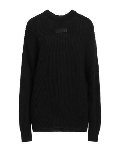 Armani Exchange Woman Sweater Black Size L Wool, Polyamide In Black