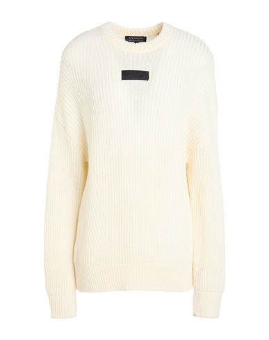 Armani Exchange Woman Sweater Off White Size L Wool, Polyamide In Neutral
