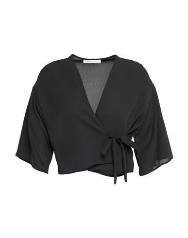 Shop Caractere Caractère Woman Wrap Cardigans Black Size 12 Polyester