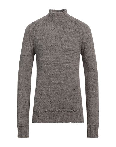Messagerie Man Turtleneck Grey Size 38 Polyamide, Cotton, Baby Alpaca Wool, Polyester, Wool In Grey