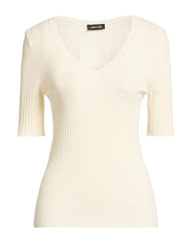 Anneclaire Woman Sweater Cream Size 8 Viscose, Polyester In White