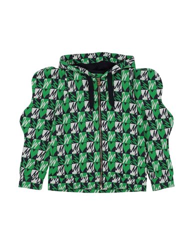 MIMISOL MIMISOL TODDLER GIRL CARDIGAN GREEN SIZE 6 COTTON, VISCOSE, POLYESTER, POLYAMIDE, ELASTANE 