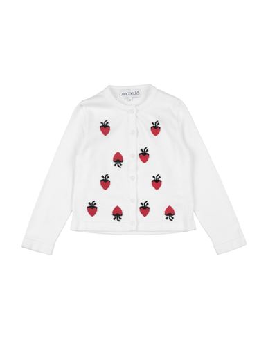 Simonetta Toddler Girl Cardigan White Size 5 Cotton In White
