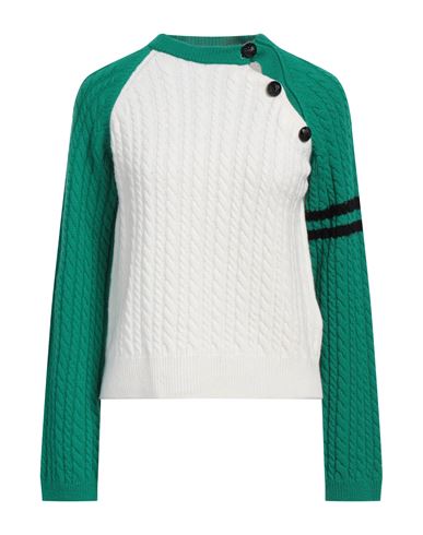 Msgm Woman Sweater Green Size Xs Wool, Cashmere In Green