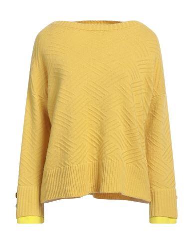 Nenè Woman Sweater Yellow Size 14 Virgin Wool, Polyester, Elastane In Yellow