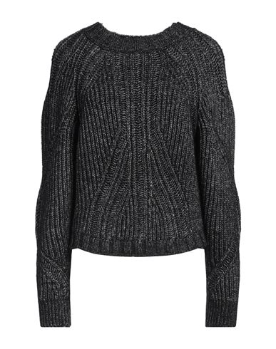 Alberta Ferretti Woman Sweater Black Size 6 Viscose, Wool, Polyester, Polyamide, Elastane In Black
