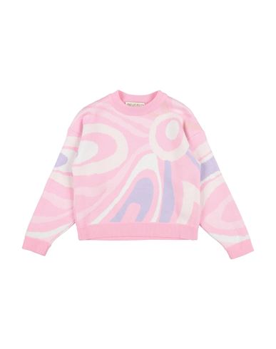 Shop Pucci Toddler Girl Sweater Pink Size 6 Cotton