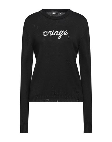 Gcds Cringe Sweater Distressed-effect Jumper In Black