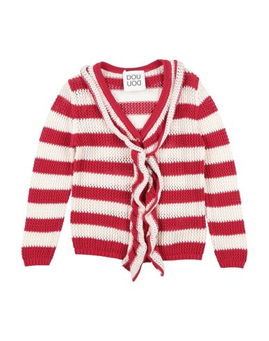 Douuod Toddler Girl Cardigan Red Size 6 Cotton In Red