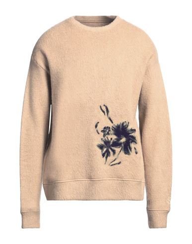 Jil Sander Man Sweater Sand Size 44 Alpaca Wool, Wool In Beige