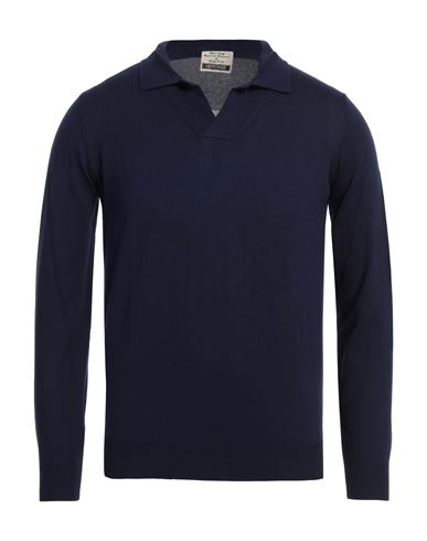 Heritage Man Sweater Navy Size 40 Cotton In Navy