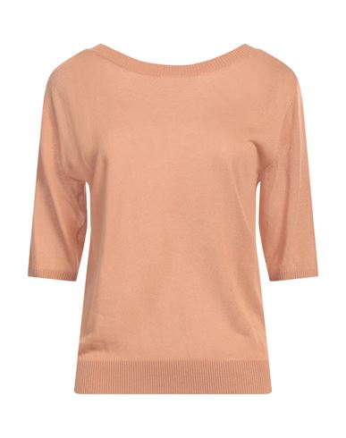 Armani Exchange Woman Sweater Sand Size L Acrylic, Lyocell, Linen In Beige