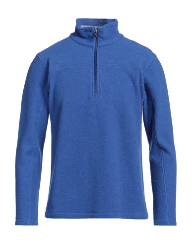 Fedeli Man Turtleneck Blue Size 3xl Cashmere In Blue