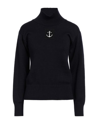 Jil Sander+ Woman Turtleneck Midnight Blue Size 8 Wool