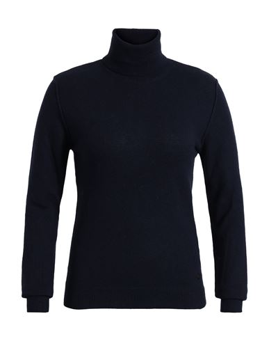 Woolrich Woman Turtleneck Midnight Blue Size M Polyamide, Viscose, Wool, Cashmere In Blue