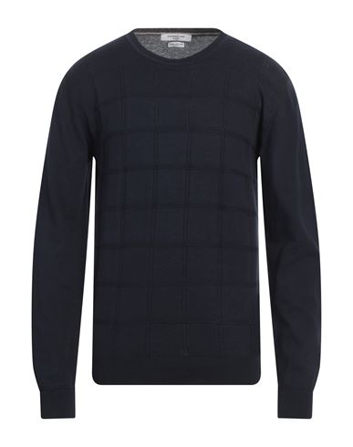 Hamaki-ho Man Sweater Midnight Blue Size Xl Cotton In Blue