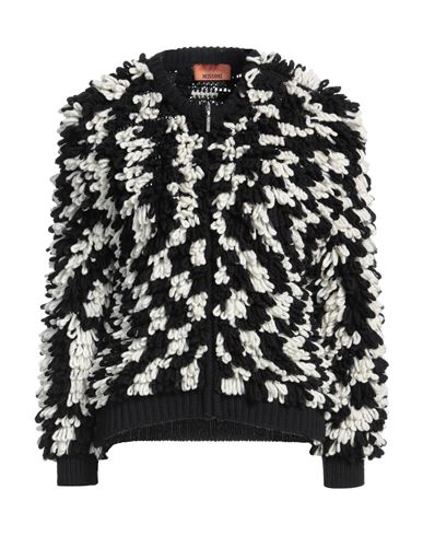 Missoni Zip-fastening Knitted Cardigan In Black