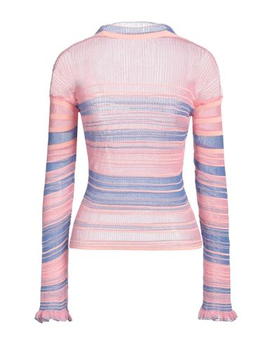 Nadia Wire Woman Sweater Pink Size 2 Polyester, Metallic Polyester, Nylon In Pink