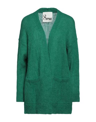 8pm Woman Cardigan Green Size Xs Mohair Wool, Alpaca Wool, Polyamide In Green