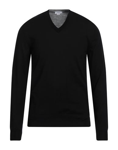 Shop Seventy Venezia Man Sweater Black Size Xl Virgin Wool