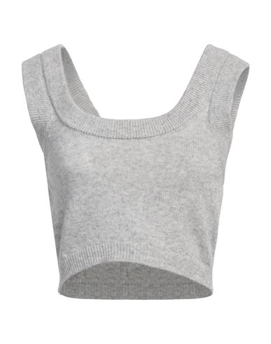Vicolo Woman Top Light Grey Size Onesize Viscose, Polyamide, Wool, Cashmere In Grey