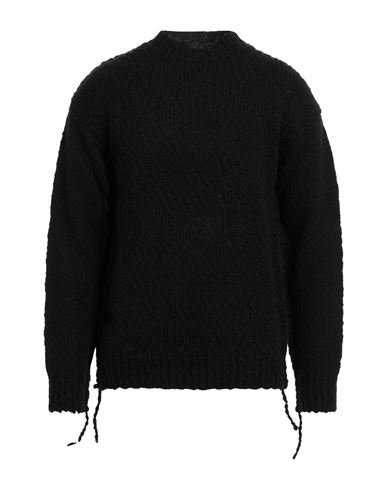 ATOMOFACTORY ATOMOFACTORY MAN SWEATER BLACK SIZE L VIRGIN WOOL, POLYAMIDE, WOOL 