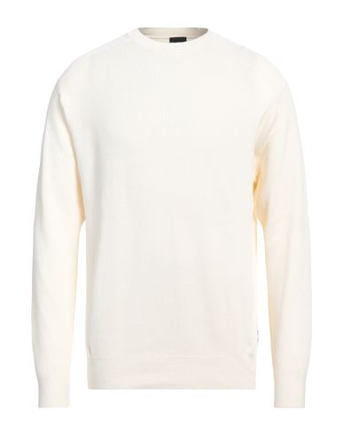 Armani Exchange Man Sweater Ivory Size L Cotton In White