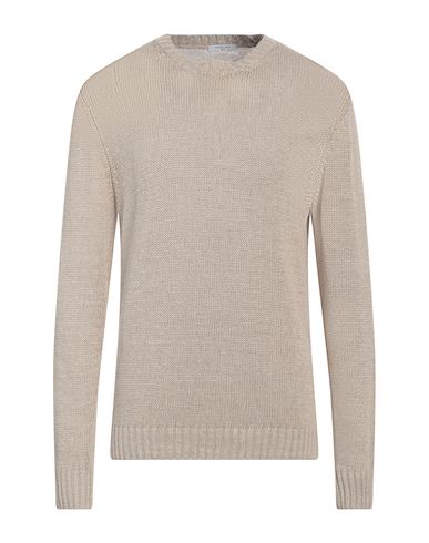 Boglioli Man Sweater Beige Size Xxl Linen In Beige