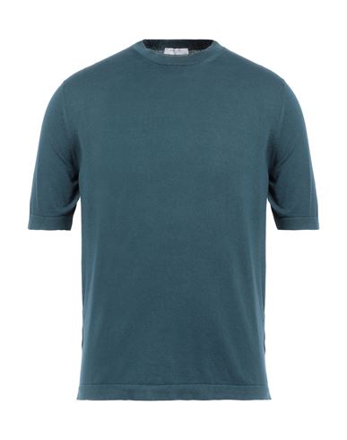 Boglioli Man Sweater Deep Teal Size Xl Cotton, Silk In Green