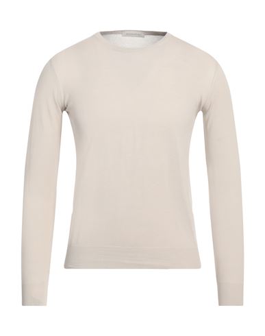 Rossopuro Man Sweater Beige Size 3 Cotton In Beige