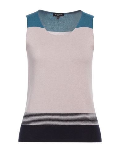 Etro Woman Sweater Taupe Size 8 Cashmere, Viscose, Wool, Polyamide In Grey