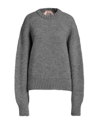 Shop N°21 Woman Sweater Grey Size 6 Wool, Acrylic, Alpaca Wool