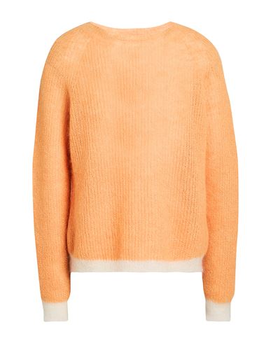 Seventy Venezia Woman Sweater Orange Size L Mohair Wool, Polyamide, Wool