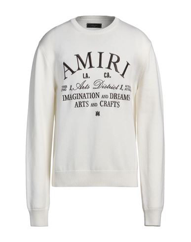Amiri Arts District Wool Sweater In Off White