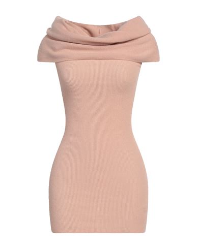 Elisabetta Franchi Woman Mini Dress Blush Size 4 Wool, Cashmere