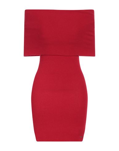 Elisabetta Franchi Woman Mini Dress Red Size 4 Wool, Cashmere