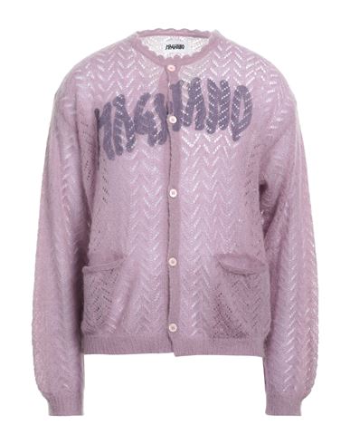 Magliano Man Cardigan Purple Size L Mohair Wool, Polyamide, Wool