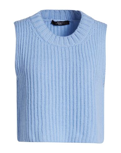 Weekend Max Mara Woman Sweater Light Blue Size M Virgin Wool In Blue