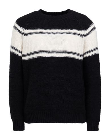 Roberto Collina Man Sweater Black Size 38 Baby Alpaca Wool, Nylon, Wool