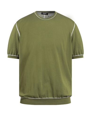 Masq Man Sweater Sage Green Size 44 Cotton In Green