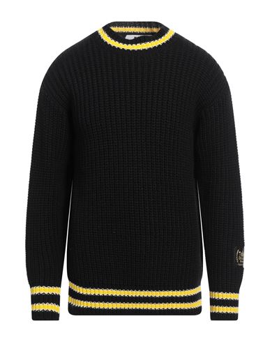 Msgm Man Sweater Black Size Xl Virgin Wool, Acrylic