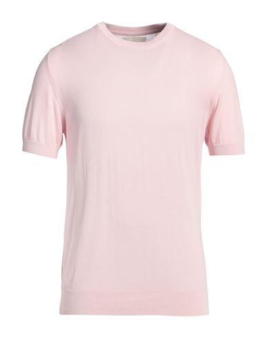 40weft Man Sweater Light Pink Size Xxl Cotton In Pink