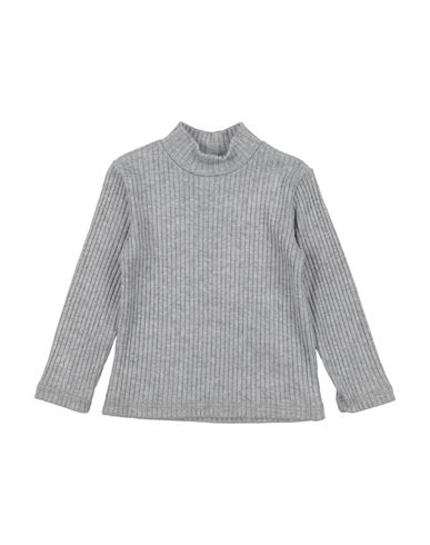 U+é Toddler Boy Turtleneck Light Grey Size 6 Viscose, Polyamide, Polyester In Grey