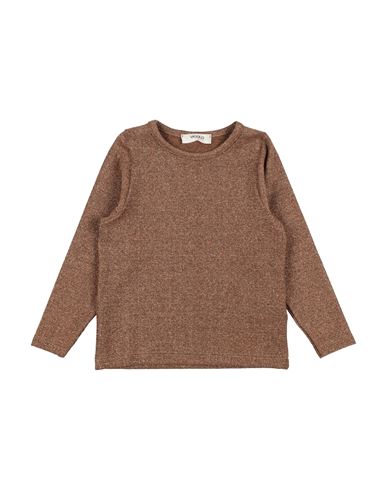 Vicolo Girl Toddler Girl Sweater Brown Size 6 Viscose, Polyester, Polyamide, Elastic Fibres In Brown