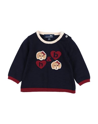 Harmont & Blaine Newborn Girl Sweater Navy Size 3 Viscose, Polyester, Polyamide In Navy