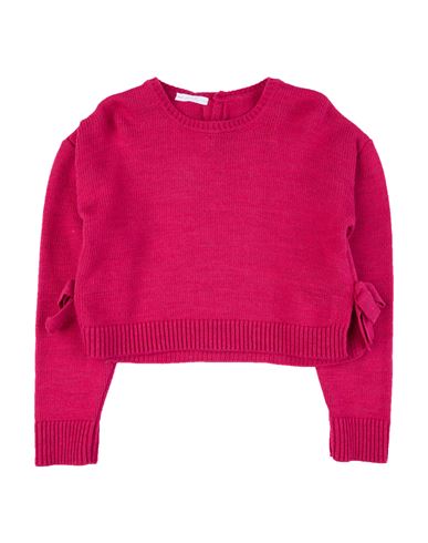 U+é Toddler Girl Sweater Fuchsia Size 6 Acrylic, Wool, Viscose, Alpaca Wool In Pink